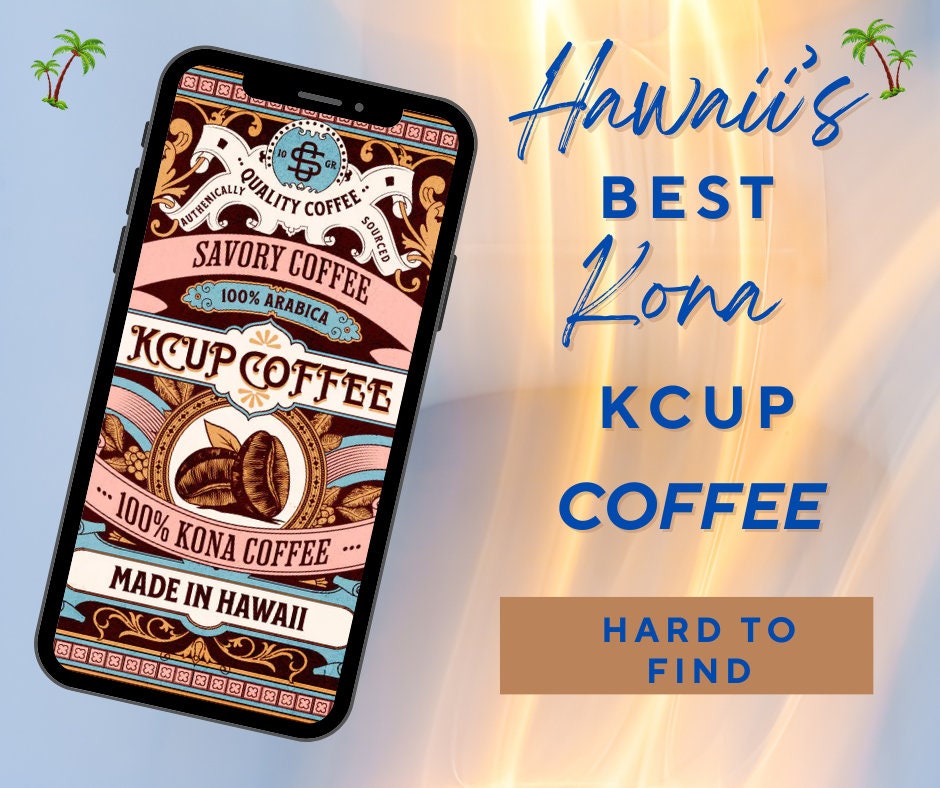 100% Kona Coffee K‑Cups – Medium Roast, 4 Count | Hawaiian Single‑Serve Pods by Hawaii Specialties