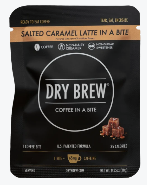 Dry Brew Coffee Bites 4‑Pack Variety: Salted Caramel Latte + Double Shot Caffeine