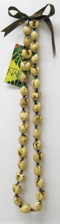 Kukui Nut Lei Set – Tiger & White | Complementary Hawaiian Couple Leis for Any Occasion by Hawaii Specialties
